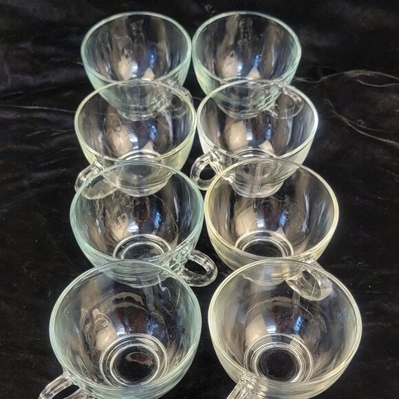 Vintage Anchor Hocking Clear Glass Punch Cups, Set of 8 - Picture 8 of 8